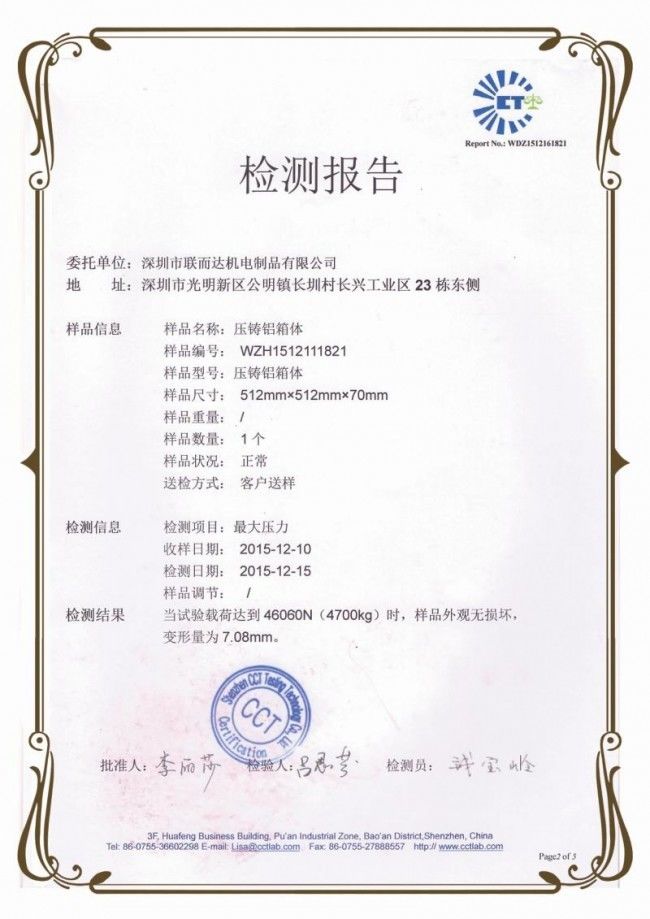 压力报告